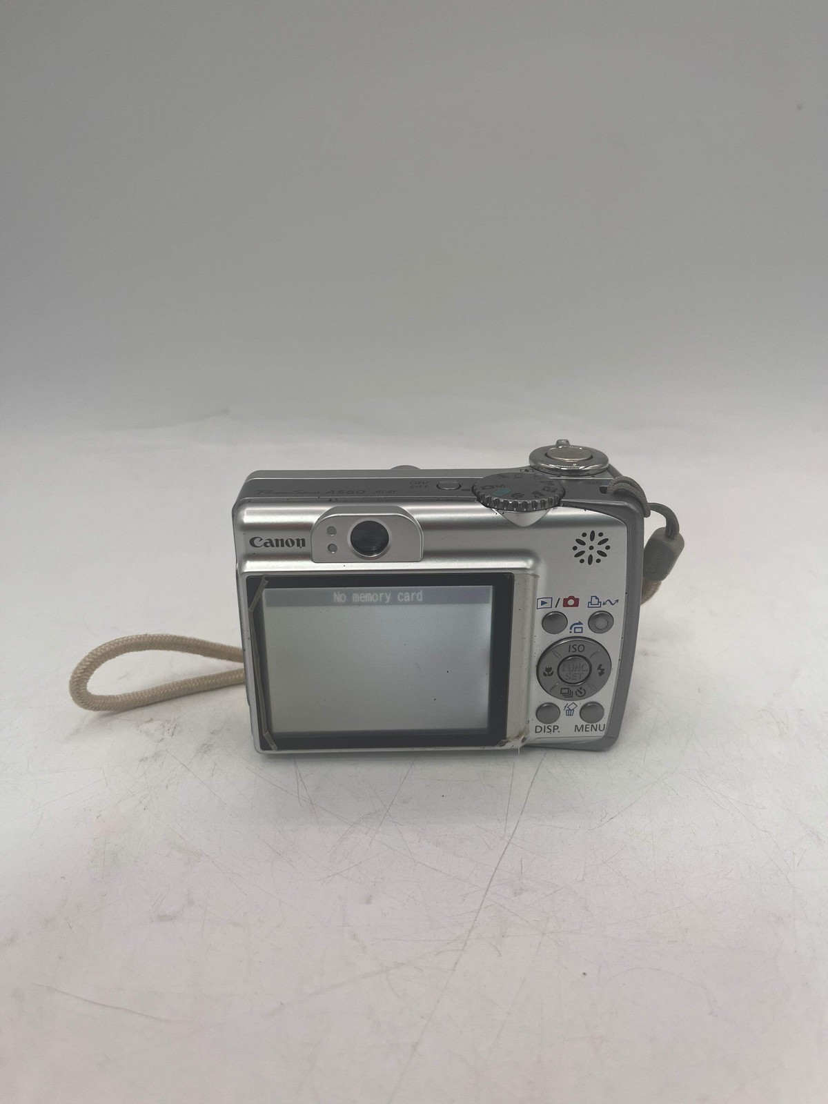 Canon PowerShot A560 7.1MP Digital Camera 4x Optical Zoom Silver Tested Free Shi
