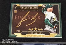 2020 Topps Five Star Jesus Luzardo RC Auto GG-DSG Golden Graphs #'d /20 Rookie 