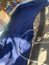 Seal Skin Boat Outboard Engine Motor Cover Navy Blue.  W/Zipper