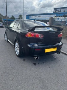 MITSUBISHI LANCER GS4 REAR BACK SPOILER GENUINE RALLY TRACK CAR IN BLACK 2009