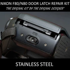 Nikon F80 / N80 Back Film Door Broken Latch Metal Repair Kit - Stainless Steel