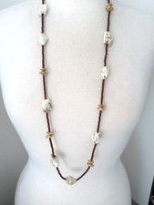 J.JILL STONE BEAD NECKLACE 30"
