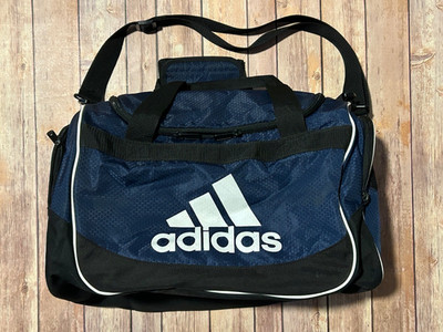 Adidas Defender Small Duffel Bag Blue Black White