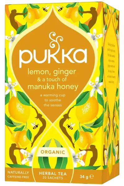Pukka Lemon Ginger And Manuka Honey Tea Bags - Image 2