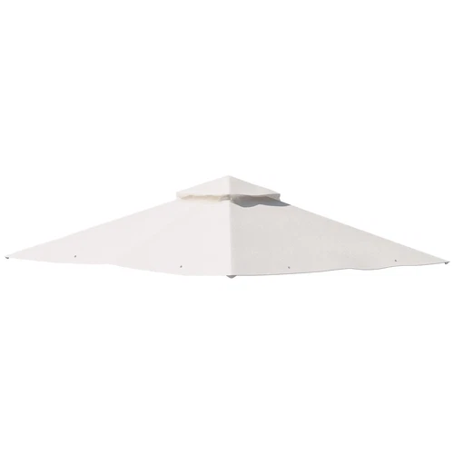 Outsunny Gazebo Cover 3x3m 2-Tier Roof Top , Refurbished