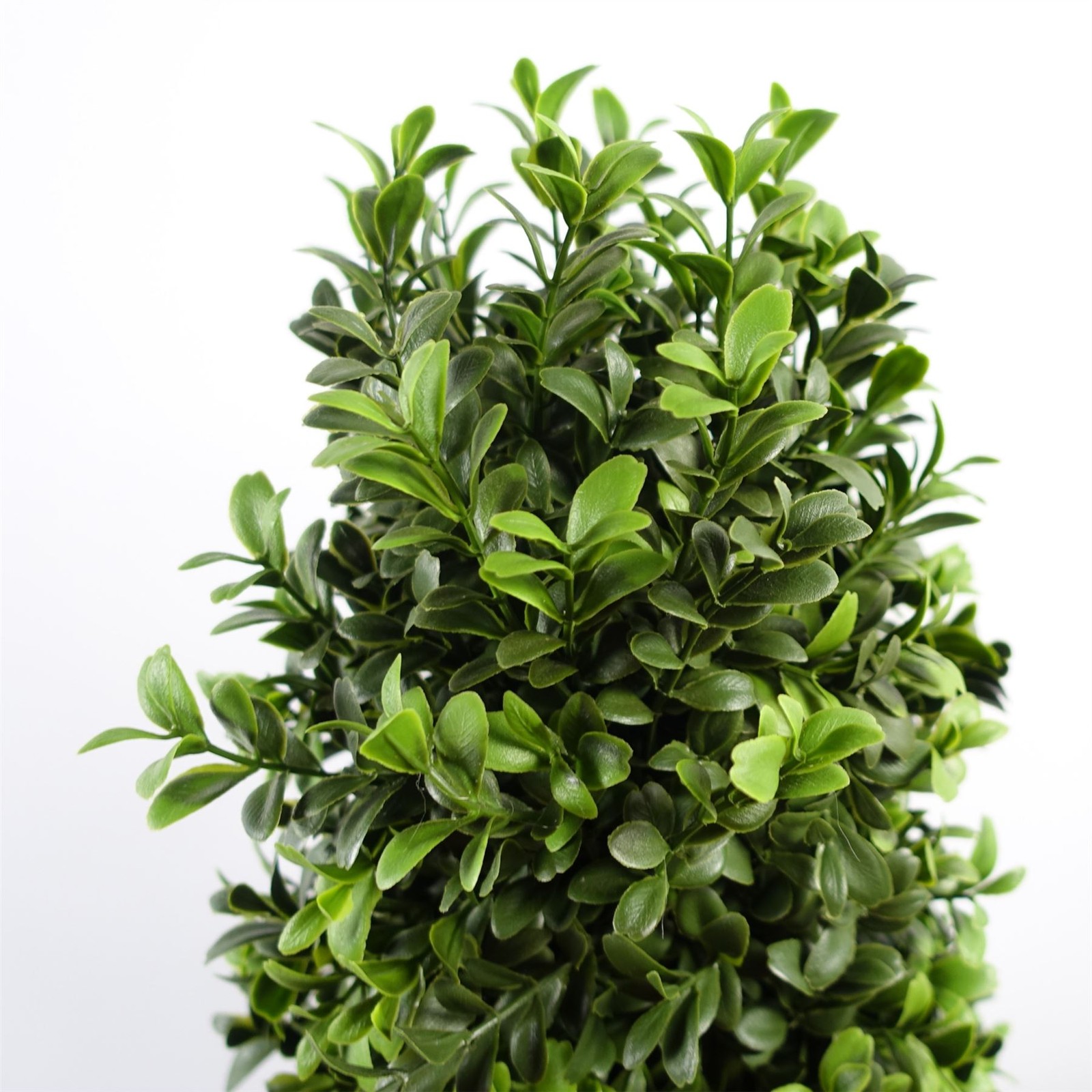 Leaf 120cm Spiral Buxus Artificial Tree - UV Resistant Outdoor - Green Plastic - Image 2