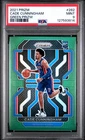 127593814 Cade Cunningham 2021 Panini Prizm #282 Green Rookie RC PSA 9