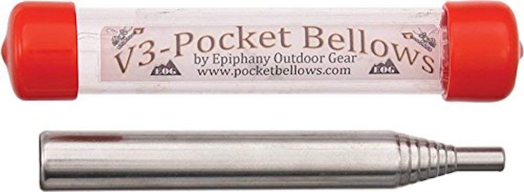 Pocket Bellows Collapsible Fire Starter Tool Weatherproof Camping Gear