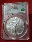 2025 S$1 Silver Eagle Dollar. ASE. FIRST DELIVERY   CAC MS70     #MF-2659