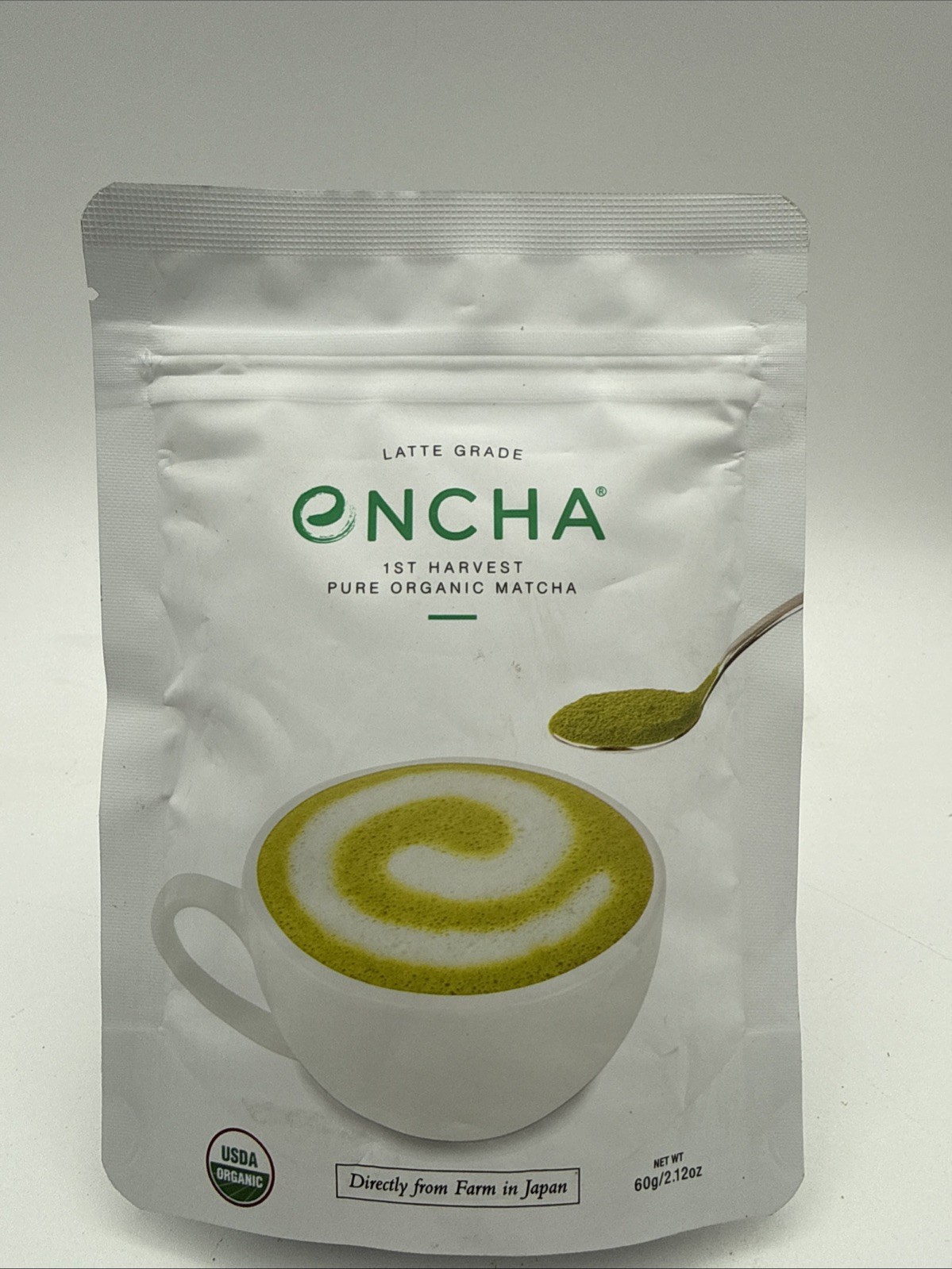 Encha Matcha Powder Latte Grade Organic First Harvest Pure Organic Japanese 