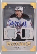 2013-14 Artifacts Rookies Spectrum Patch/Patch 1/3 Stefan Matteau Patch Auto 2a8