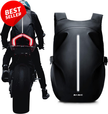 Small Motorcycle Backpack Waterproof Helmet Bag Black Men Women - US