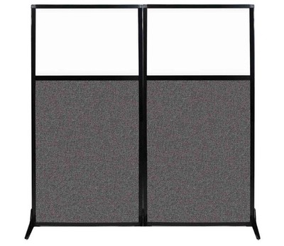 Versare Workstation Partition | Portable Wall| Modern Office, Gray Fabric Panels