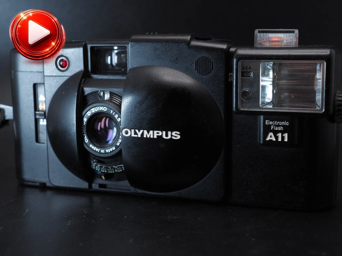 RARE UNUSED New Seal Olympus XA2 A11 Flash 35mm Film Camera From