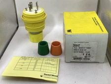 NOB Woodhead 26W47 Watertite Turnex Locking Plug 3-Pin Male 20A 125V