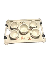 One of a kind. This Is hand made Ceramic Serving Tray. Signed By The Artist. 