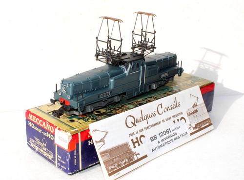HORNBY HO 6392 LOCOMOTIVE MOTRICE ELECTRIQUE CROCODILE SNCF BB, MOTEUR + FEUX OK | Condition: Occasion