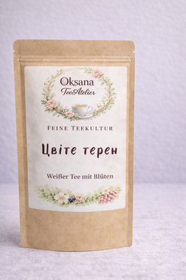 Tsvite teren  Цвіте терен  Komposition von weißem und grünem Tee 50g,100g