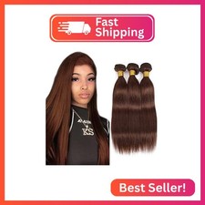  4 Brown Bundles Human Hair Chocolate Straight Bundles 30 32 34 Inch Unprocessed