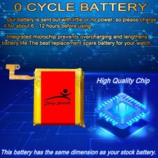 New Deep Stretch 320mAh Battery for Samsung Galaxy Watch 6 Classic 43mm SM-R955U