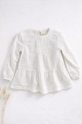 Mini Boden, Bluse, Größe: 122, Weiß, Baumwolle, Einfarbig, Mädchen #JHX
