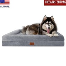 Orthopedic XL Dog Bed Waterproof Removable Cover Non-Slip Pet Bed 45"x35 New