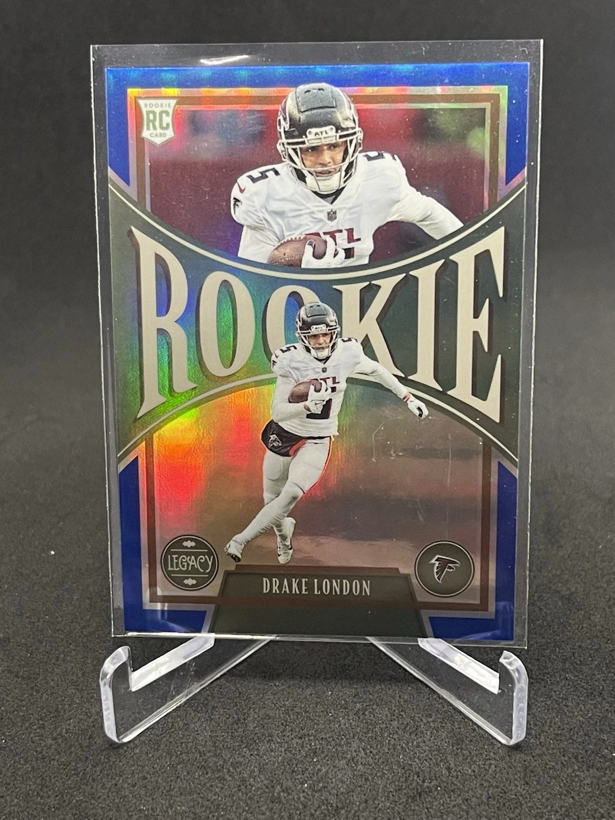Drake London Panini Chronicles Legacy Update Rookies #204 Signature-Blue