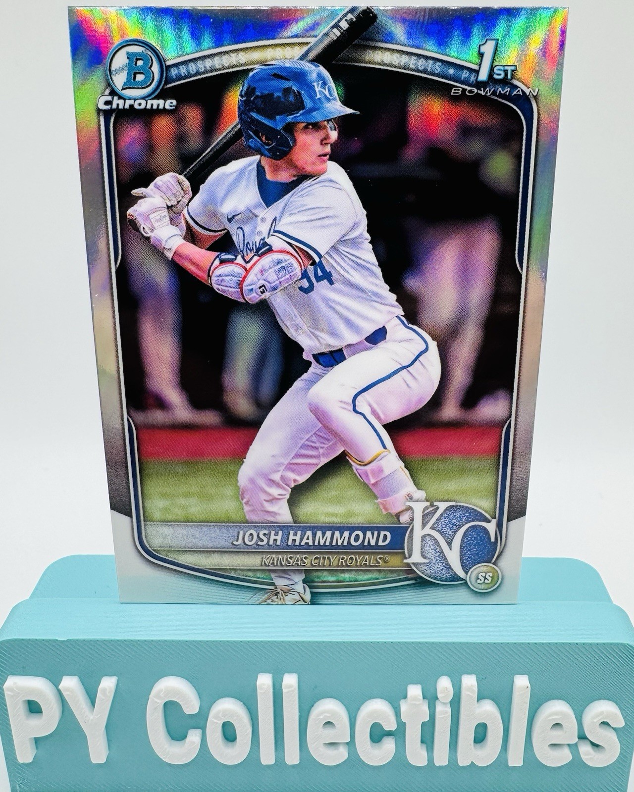 Josh Hammond 2025 Bowman Draft Chrome 1st Refractor #BDC-185 Kansas City Royals