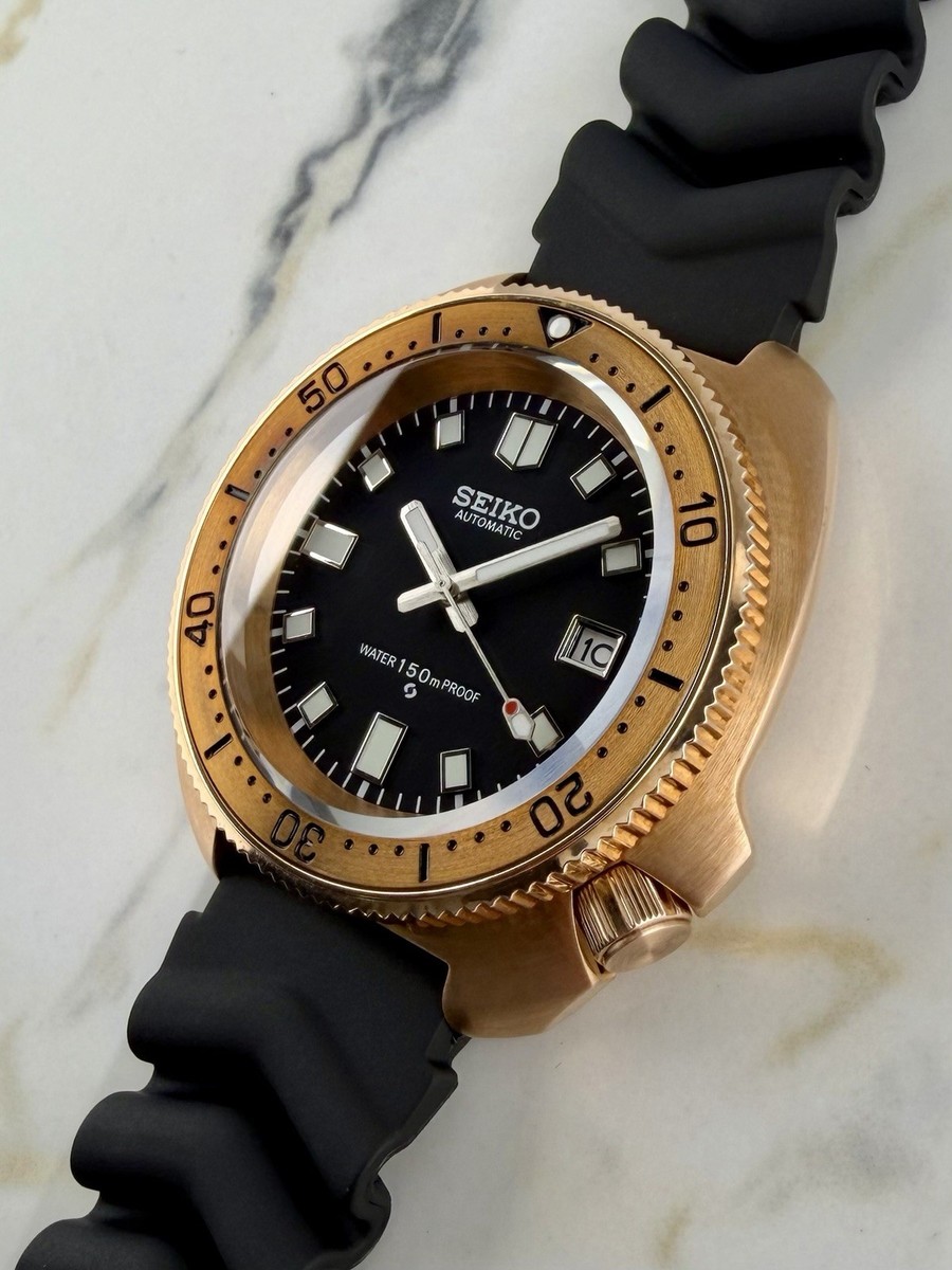 Bronze Turtle Automatic Dive Watch - Seiko NH35 Movement - 6105