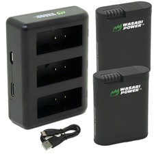 Wasabi Power Battery 2-Pack and Triple Charger for GoPro HERO13