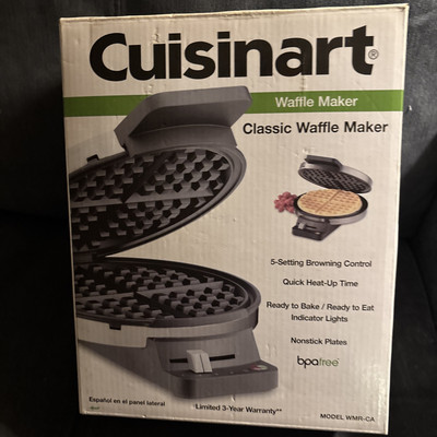 Cuisinart WMR-CA Round Classic Waffle Maker, Stainless Silver