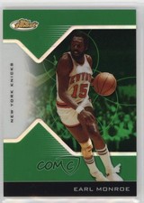 2004-05 Topps Finest Green Refractor 48/49 Earl Monroe #139 HOF 0e5c