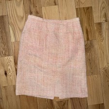 Pendleton Vintage Pink tweed Skirt Suit Womens Size 14