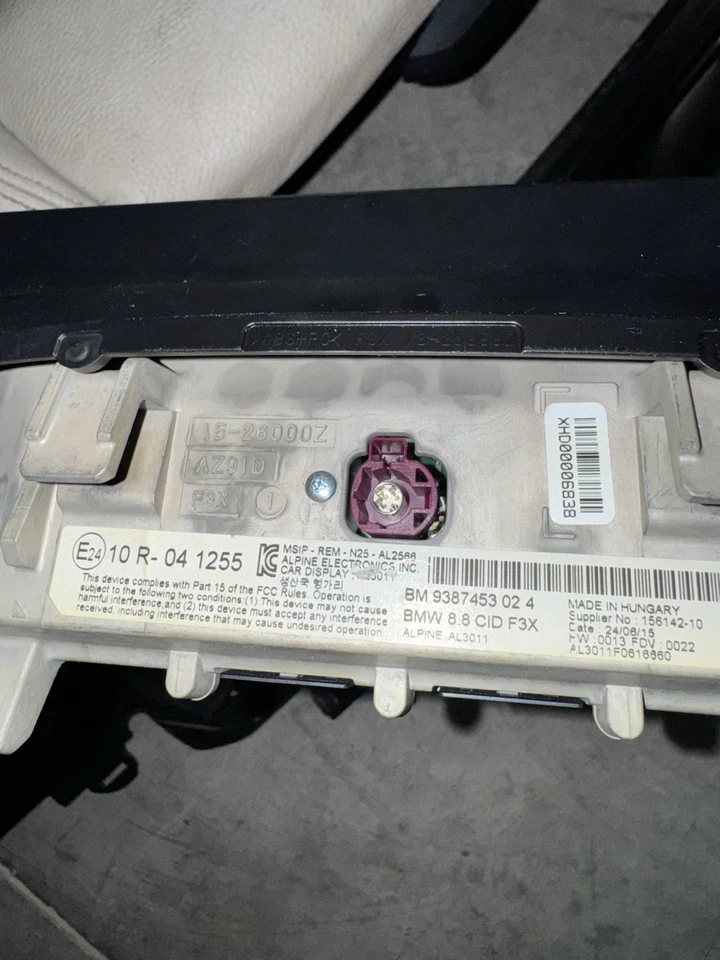 BMW 435i 2016 información navegación pantalla multimedia 9387453 02 4 OEM Foto 3 de 4