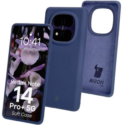 Handyhülle für Xiaomi Redmi Note 14 Pro Plus 5G Bizon Case Cover Etui Dunkelblau