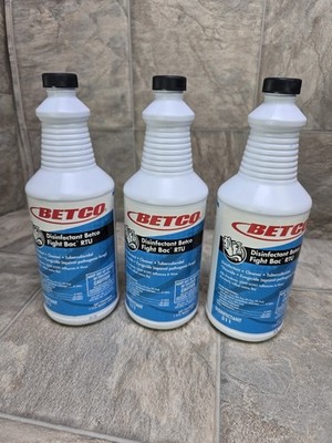 Betco Fight-Bac RTU Disinfectant 311 Cleaner, 32oz Pack of 3