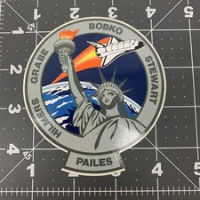 1993 STS-51 NASA Space Shuttle Discovery Mission Sticker Bobko Stewart Pailes
