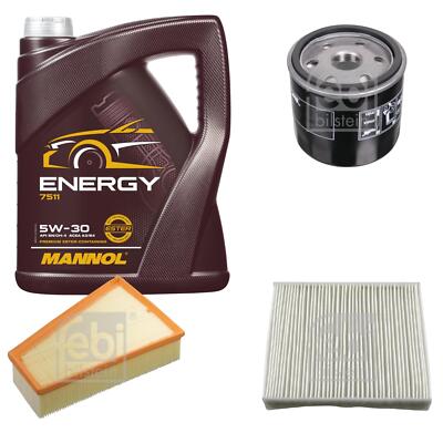 FEBI BILSTEIN Inspektionspaket 5L MANNOL Energy 5W-30 für Ford Mondeo IV