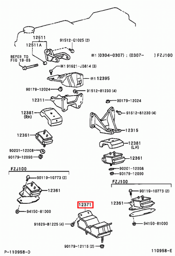Genuine LandCruiser HDJ81 HDJ80 1HD T 4.2 Diesel Rear Gearbox MTM Mounting Mount - Picture 5 of 11