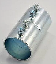 Bridgeport Fittings 243, EMT Coupling, 1-1/4 Set Screw Cplg. Steel, 1 PC