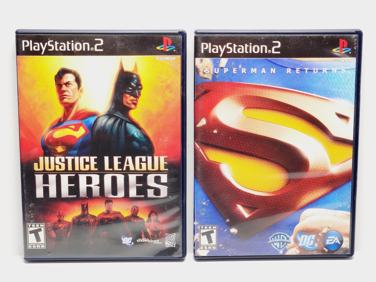 PS2 Playstation 2 Justice League Heroes & Superman Returns Games