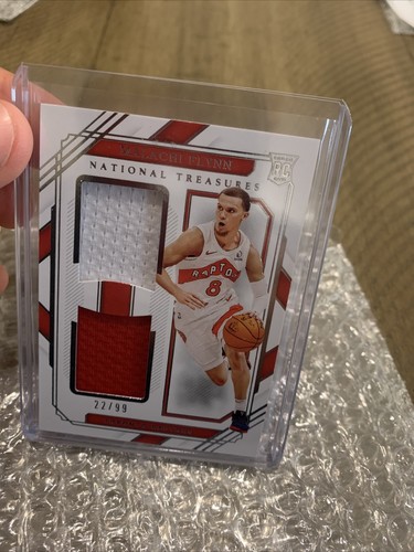 2020-21 NATIONAL TREASURES Malachi Flynn PATCH DUAL JERSEY ROOKIE SP /99 RARE - Picture 8 of 8