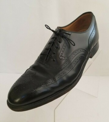 Johnston Murphy Limited Oxford Black Leather Wingtip Brogue 