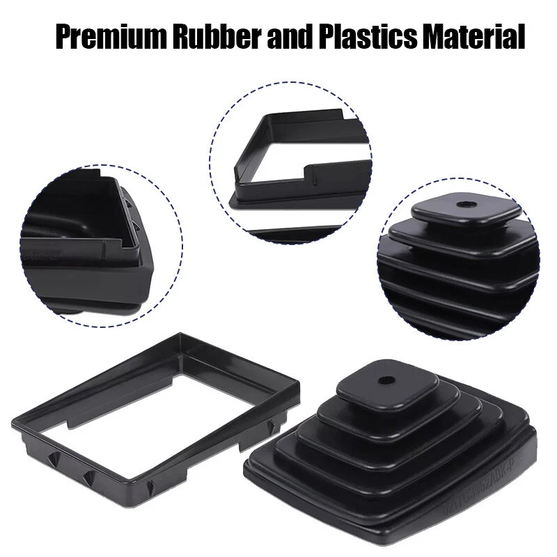 Cubierta de bota negra apta para Jeep Wrangler (TJ) 1997-2004 palanca de cambios polaina Foto 4 de 4