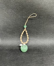 Natural Green Aventurine Apple Charm, Fruit Charm Gift Idea