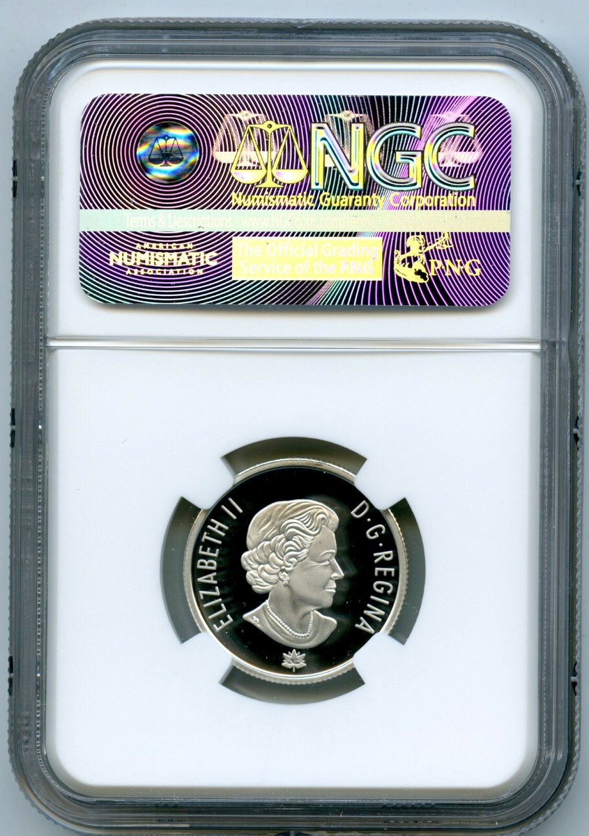 2017 CANADA 150TH ANNIV 25 CENT NGC PF70 FIRST RELEASES SILVER