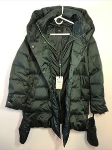 zara green puffer coat