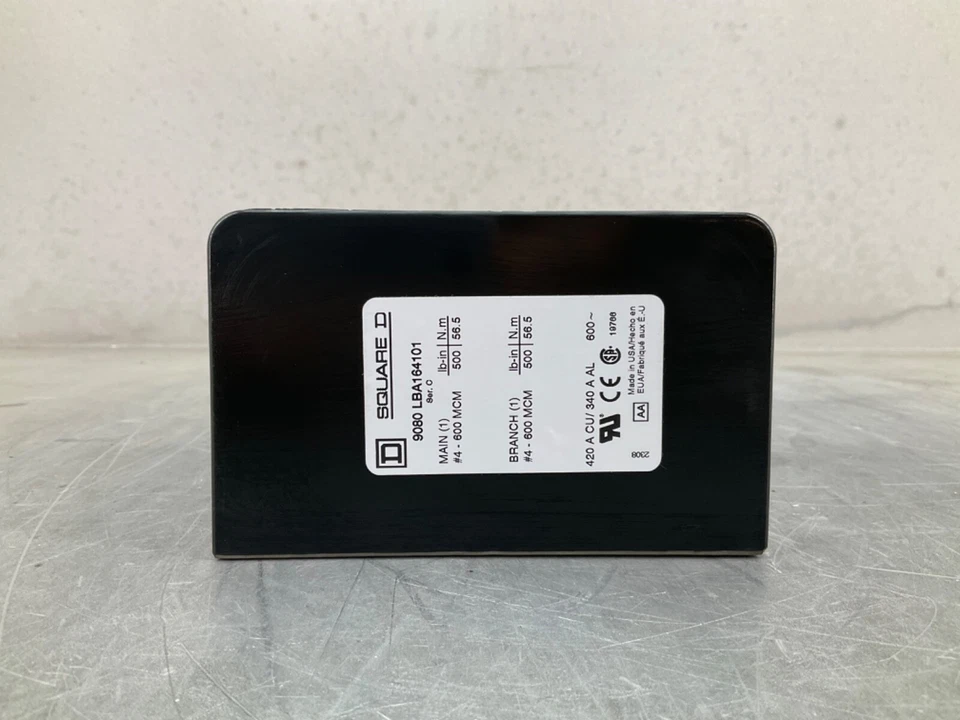 NEW SQUARE D 9080LBA164101 POWER DISTRIBUTION BLOCK SINGLE POLE 600V 420A - Image 2 of 4