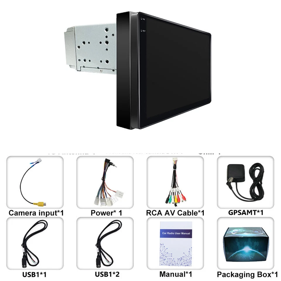 4-64GBWireless CarPlay Android13 head unit Upgrade Kit ForToyota Corolla 2015-18 - Image 3 of 4