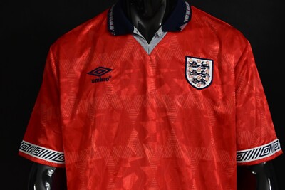 UMBRO England 1990 World Cup Football Shirt Away remake SIZE XL